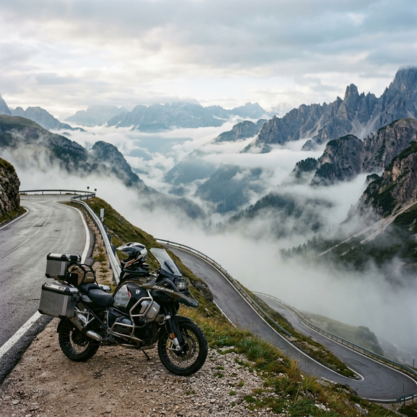 Mountain motorcycle ride